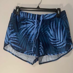Old Navy Active Go Dry Blue Palm Shorts